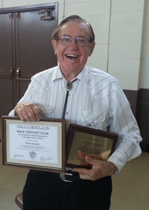 Wayne Janssen 50-year plaque award